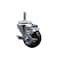 Service Caster 3'' Black Poly Wheel Swivel 7/16'' Grip Ring Stem Caster with Brake SCC-GR20S314-PPUB-BLK-TLB-716138 - alternate 1